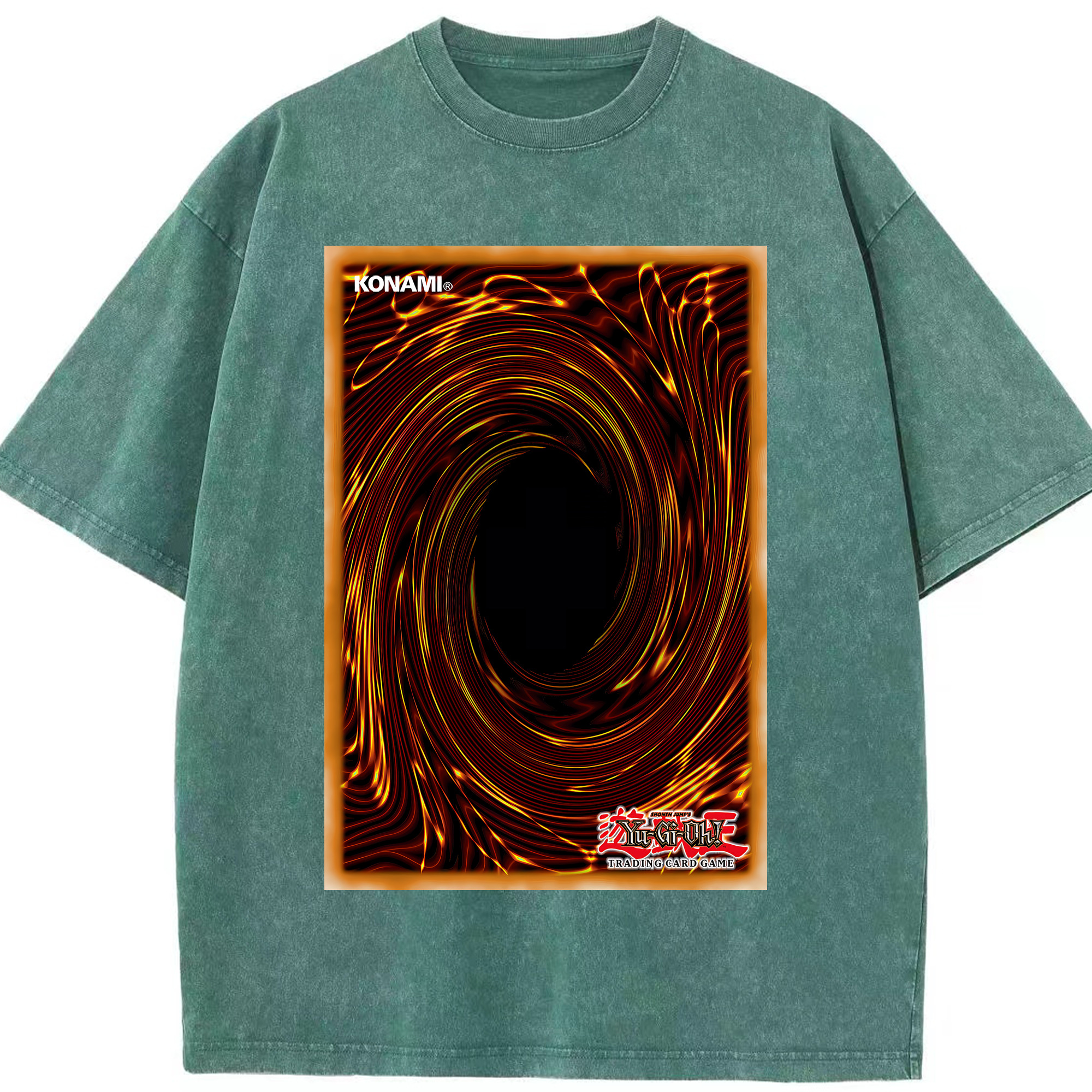 （画像用） 遊☆戯☆王 Yu-Gi-Oh! 綿100% ヴィンテージ風 半袖Tシャツ（フロントプリント）